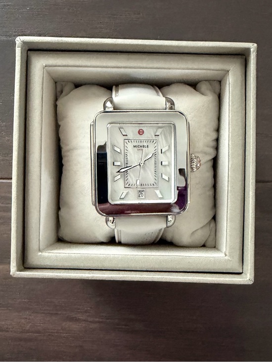 Michele Deco Sport Stainless Steel Watch With Silicone Band main image 4